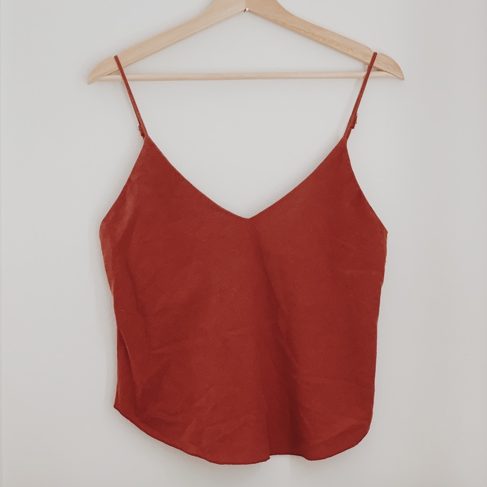 OZMA OF CALIFORNIA Silk Noil Camisole Size Sm